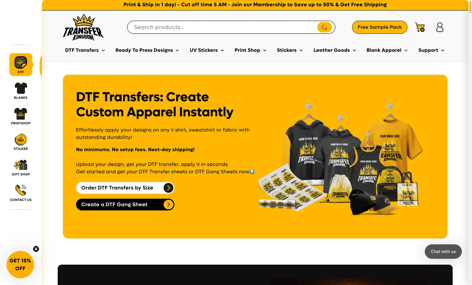 TransferKingdom storefront